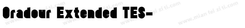Oradour Extended TES字体转换